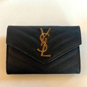 YSL Small Grain de Poudre Envelope Wallet